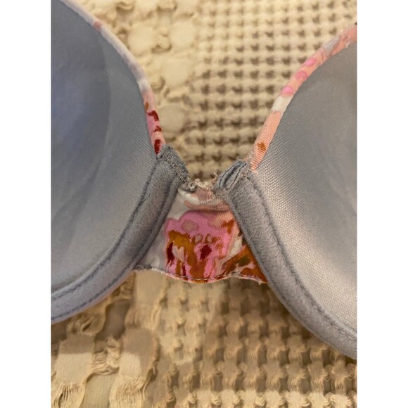 Nine West Bra Size 36C Underwire   Pink & Gray with Flowers Sexy Feminine - Picture 9 of 11